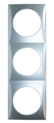 Outlet Frame 3-GANG MATT CHR