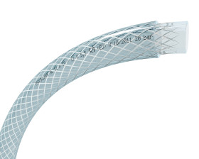 Przewód rurowy średnica wew 50mm średnica zew 64mm Stężone powietrze PVC Przezroczysty długość 25m