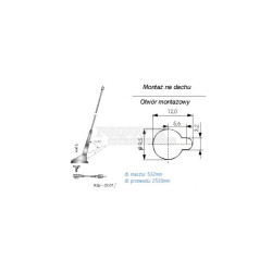 Antena samochodowa ASp-32.01