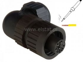 CA6WLD gniazdo kątowe 7 przewodów Hirschmann