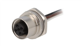 Gniazdo M12 5-Pin Żeńskie Kod B-Profibus Przewody Ip67 60V T4171310405-001