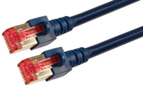 Patch cable, RJ45 plug, straight to RJ45 plug, straight, Cat 6, S/FTP, LSZH, 3 m, black, K5515.3