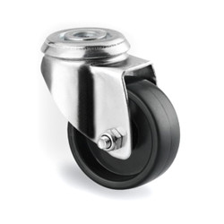 Koło samonastawne średnica kabla 50mm Pojedyncza śruba Tente 40kg wysokość całkowita 70mm