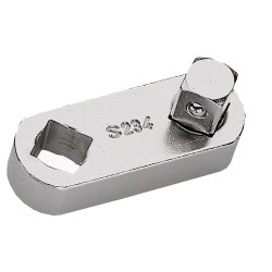 Wkrętak nasadowy, Chromowane, Stal, rozm: 1/2 cala, typ: Kwadratowy, Przejściówka