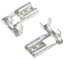 Konektor płaski Żeński 6.35 x 0.8mm 0,75 → 2,0 mm², 18 → 14 AWG długość 16.8mm Izolacja: Nieizolowane Cyna