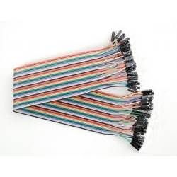 40szt. PRZEWODY GPIO ŻEŃSKO-ŻEŃSKIE ZWORKI ARDUINO