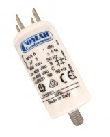 KRS6/450-M8-C Kondensator rozruchowy do silnika 6uF napięcie 450V śruba M8 COMAR