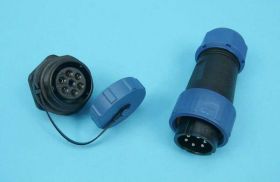 SP-2110 6-PIN 30A/250V IP68 ZŁ.HERMETYC