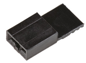 Bocznik, Żeński, Prosty, Czarny, typ: Uchwyt, otwarta góra, 2-pinowe raster: 2.54mm, Złoto na niklu