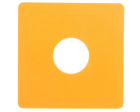 Tabliczka opisowa żółta kwadratowa 50x50mm bez nadruku SQ-GE 063263