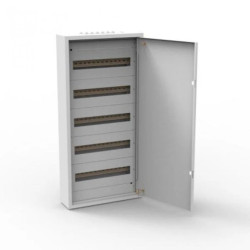 Rozdzielnica natynkowa metalowa 126 modułowa 7x18 436x1205x130 RAL9003 IP30 MN126/7/18