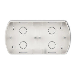 TREND Puszka montażowa pozioma podwójna srebrny 5PTH-2