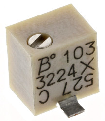 Potencjometr dostrojczy 10kΩ SMD 0.25W 12 -zwoje Regulacja górna 1,52 mm