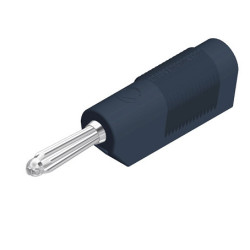 Wtyk izolowany 4mm z gniazdem 4mm, przykręcany 30A, czarny BSB20