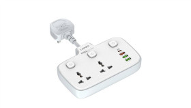 Listwa Zasilająca Z 2 Gniazdami Ac, 3X Usb, 1X Usb-C Ldnio Sc2413, Eu/Us,...