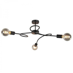 Lampa sufitowa nowoczesna 3xE27 FIORE BLACK