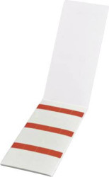 Etykieta kablowa HellermannTyton HSMB-C2-1402-RD 598-14027, 19.05 x 12.70 mm, etykiety na arkuszu: 12, 10 ark.