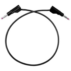 Mueller BU-P4911B-79-0 Test Lead 2m Black Stackable Retractable Banana Plug