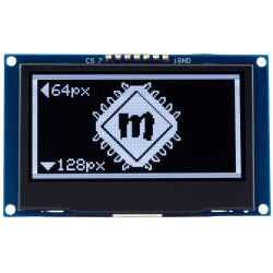Wyświetlacz OLED 2,42" 128x64px biały