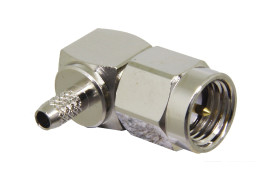 Złącze koncentryczne Montaż na płytce drukowanej Żeński typ złącza Złącze SMA 12.4GHz Połączenie zagniatane typ kabla