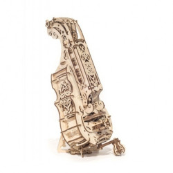 Hurdy-Gurdy / lira korbowa - model mechaniczny do składania - fornir - 292 elementy - Ugearsmodels 70030