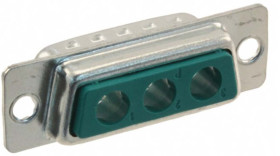 Złącze D-Sub 3-pinowe Męski Proste Montaż na kablu