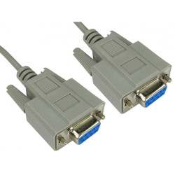 Null Modem Cable F/F - DB9 RS232 (2m)