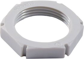 Przeciwnakrętka, Wiska EMUG M20 RAL 7001 62714, M 20, poliamid wzmocniony, srebrnoszara