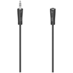 Hama 00205120 Jack Audio Cable extension Black 3m 3.5mm Jack socket