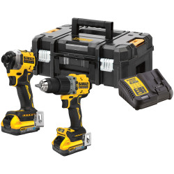 DEWALT DCK2050H2T-GB DCK2050H2 POWERSTACK&#x2122; Twin Pack 18V 2 x 5.0Ah Li-ion