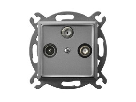 ARIA Gniazdo antenowe RTV-DATA szary mat GPA-UD/m/70 OSPEL