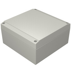 Obudowa Aluminium odlewane szerokość zew. 140 mm długość zew. 140 mm wys. zew. 140 mm Rose IP66 Szary