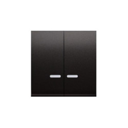 Simon 54 Klawisz podwójny z oczkiem do łączników/przycisków podświetlanych antracyt DKW5L/4