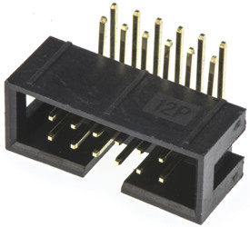 Wtyk PCB 12-pinowe raster: 2.54mm 2-rzędowe Amphenol Communications Solutions Przewlekany 3.0A