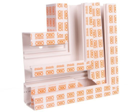 Naroże płaskie stałe RAPID 45-2 200x200x165 GK-FS53165RW białe 6113450