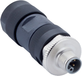 Złącze 4-pinowe M12 Montaż boczny Wtyczka SICK