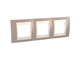 UNICA PLUS Ramka 3 potrójna pozioma róż cynamonowy MGU6.006.574 SCHNEIDER ELECTRIC