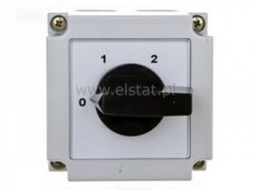 Wyłącznik 10A, 2tory ( 0-1-2 ) obudowa