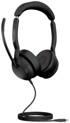 Jabra Evolve2 50 UC Słuchawki nauszne Bluetooth, przewód stereo czarny Wyciszanie hałasów, redukcja szumów mikrofonu zes