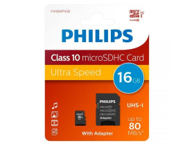 Karta microSD PHILIPS 16GB cl10 U1
