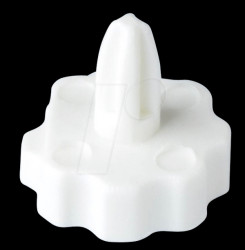 6001 Shaft for the ACP 6 series, ø 6.3 x 2.7 mm, white