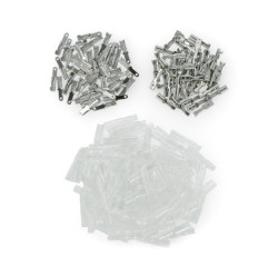 Zestaw konektorów 2,8 mm + osłonki E5938 - 100szt.