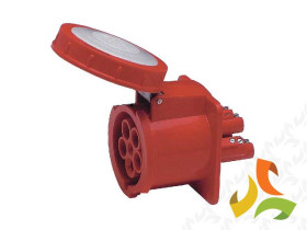 Gniazdo izolacyjne tablicowe 63A/5/400V siłowe IP67 proste 055 TAREL