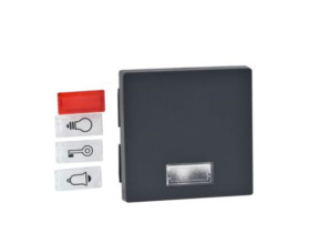 MERTEN SYSTEM M Klawisz pojedynczy z dużym okienkiem antracytowy MTN433814 SCHNEIDER ELECTRIC