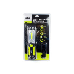 Latarka LED akumulatorowa 3W COB LW-1PB powerbank W-98523 KEL Plastrol