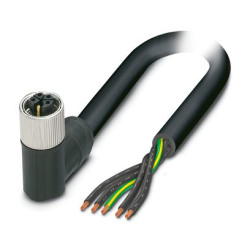 Kabel zasilający 5 Core Polichlorek winylu PVC Sheath Black, Grey