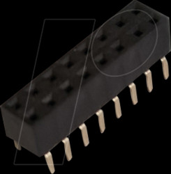 10122225 Female header, double row with Dual Entry, 2x8