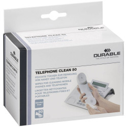 Durable 578502 Plastics Cleaner 50 Lint-Free Wipes for Phones Alcohol-Free