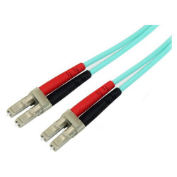 StarTech A50FBLCLC2 2m 10Gb Aqua Multimode 50/125 Duplex Fibre Patch Cable