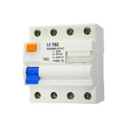 Wyłącznik różnicowoprądowy 4P 25A 30mA AC EBS9RN LC-Tec
